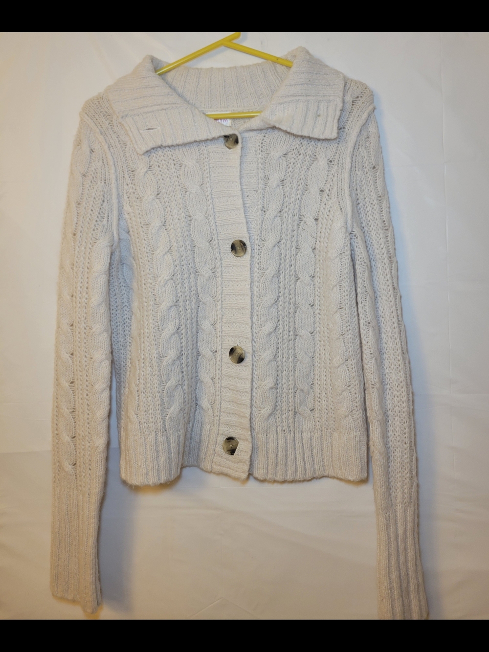 Mossimo Supply Co. Cable-Knit Button Cardigan - Cream